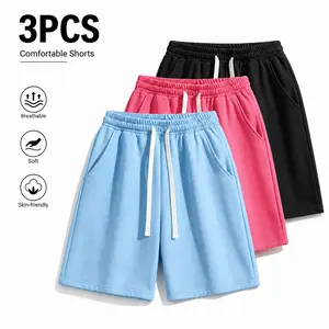 3-Pack ，men’s shorts: drawstring 5‑inch shorts, running athletic shorts—breathable and comfortable. Suitable for summer daily commuting/work, outdoor running, holiday leisure. Simple solid colors that are easy to match; suitable for both men and women.