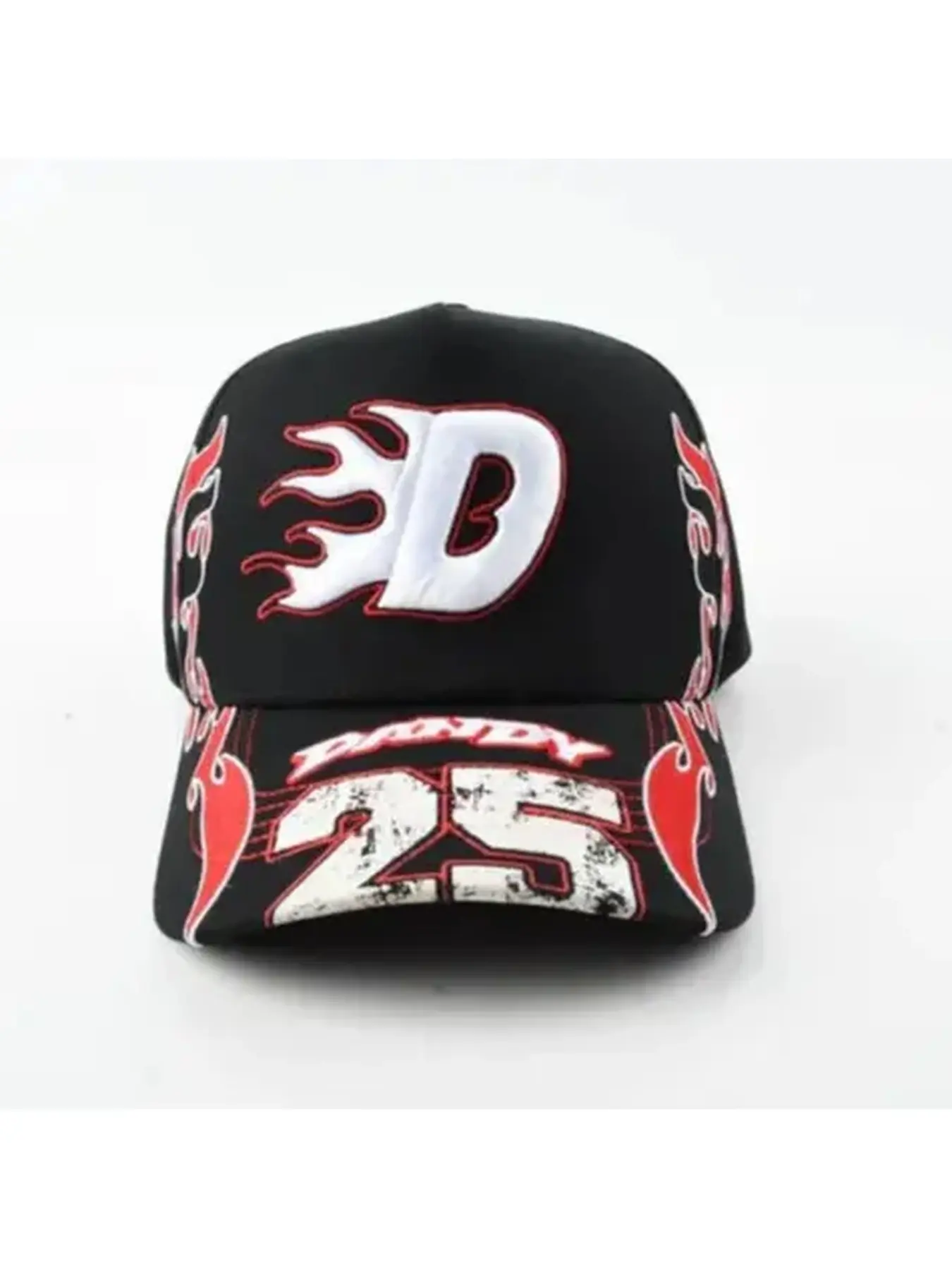 "Motorcycle 25" Embroidered Racing Style Baseball Cap
