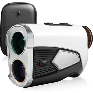 Golf Rangefinder with Slope, 1500-Yard Pin Lock Vibration Range Finder(/Meters/Yards), 7X Magnification,  Mount, Rechargeable