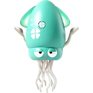 Dancing Octopus Toys, Tummy Time Toys, Dancing Squid Baby Toys with LED Lights, Rechargeable Crawling Octopus Toy for 6-12 12-18 36 Months 1 Year Old, Interactive Moving for Boys Girls