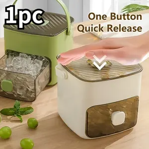 48-Cube Dual-Layer Ice Mold, Ice Cube Trays For Freezer, Includes Sealed Dust Cover & Ice Picks, Easy Demolding, Quick Freezing, Long-Lasting Storage, Ideal for Summer Beverages
