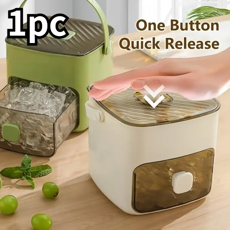 48-Cube Dual-Layer Ice Mold, Ice Cube Trays For Freezer, Ice Cubes Maker, Includes Sealed Dust Cover & Ice Picks, Easy Demolding, Quick Freezing, Long-Lasting Storage, Ideal for Summer Beverages