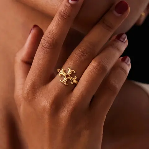 Elegant Symbol Open Ring, Jewelry Rings, Simple Daily Wear, Hypoallergenic, Suitable for Everyday and Parties, Casual Style, All Seasons
