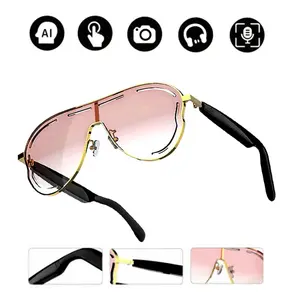 2026 AI Smart Bluetooth Wearable Glasses,Wireless Audio Glasses ,Hands-Free Call, Music Playback, AI Translation, UV Protection, Blue Light Blocking, Splash Resistant,Versatile Wearables for Travel & Daily Life, Great Holiday Present