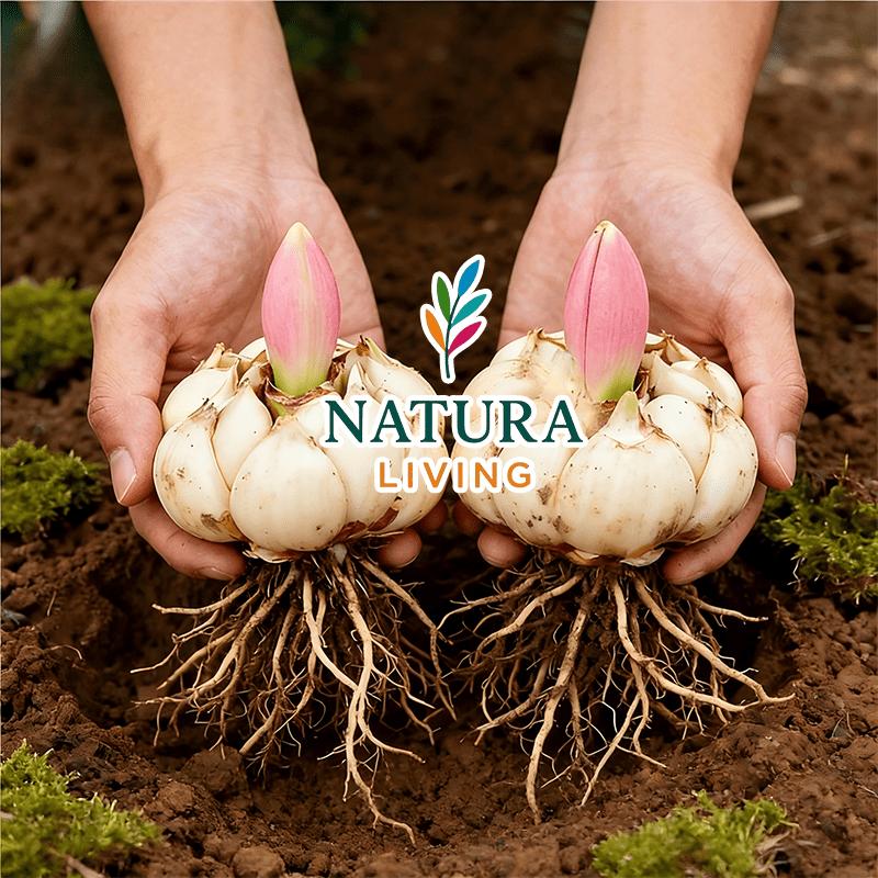 Pink Lily Bulbs - Hardy Perennial Horticultural Plant - Easy to Grow Indoors and Outdoors - Hardy and Multi-Season Flowering