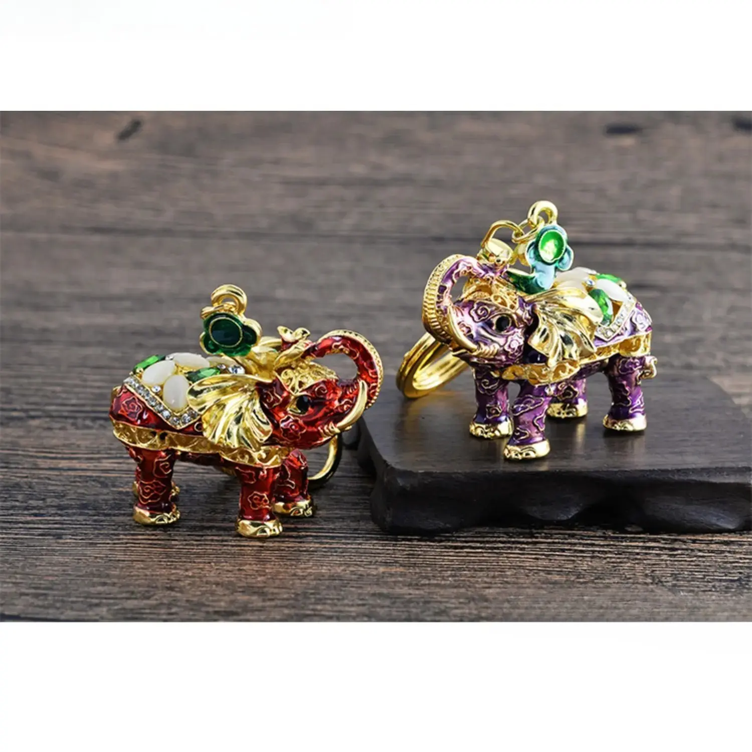 3D Elephant Keychain for Car Keys, Creative Metal Pendant Key Ring for Men Women, Bling Animal Keychain Charm, Durable Stylish Keychain Jewelry, Gift Accessory for Camping Travel Everyday Use 2026