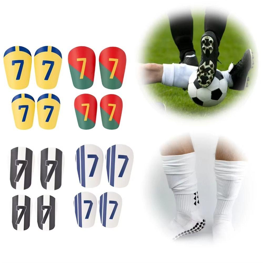 Absorbing Football Shin Pads Portable Leg EVA Thickening Training Shank Board Mini Size Lightweight Soccer Shin Cycling Gear for Women Men Sports PU EVA Material Compact Design