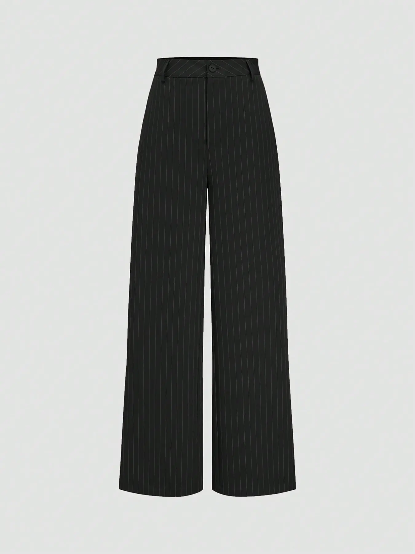 European and American Fashion Women's Pants, Casual Striped High Waist Wide Leg Pants, Straight Leg Long Pants, Trendy and Comfortable, Casual Comfy Trousers, Casual Chic Trousers