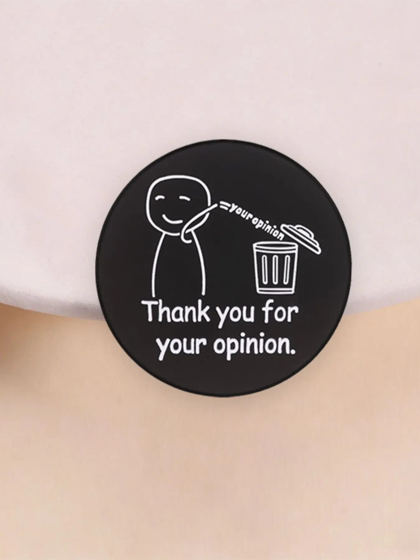 Cartoon Humorous Satirical Stick Figure Enamel Pin, Simple Graffiti Design Badge, Fashion Accessory for Clothing and Backpacks, Gift for Friends