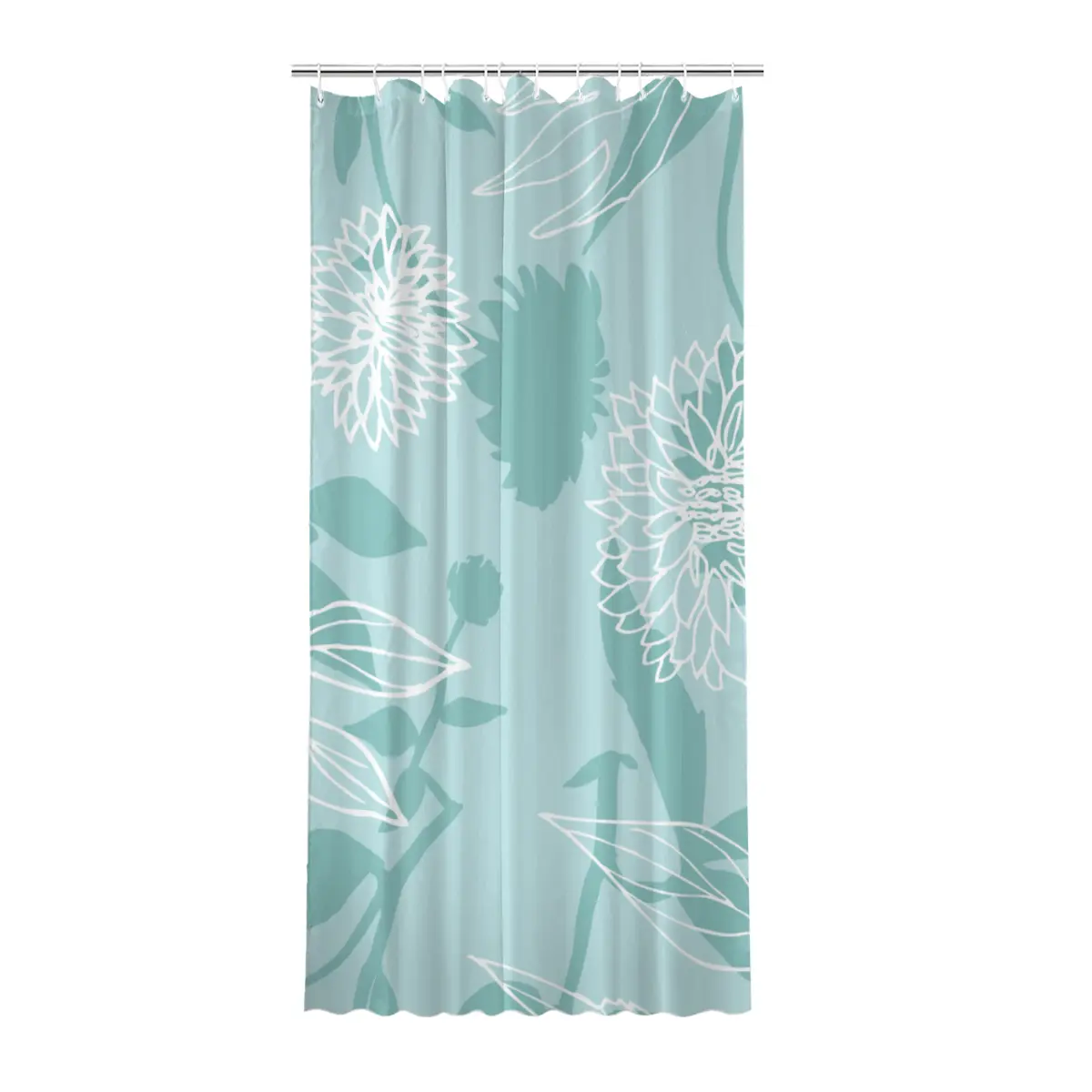 Waterproof Metal Shower Curtain, 36×72 in/90×180 cm, Wet-Dry Zone Separator for Home, Hotel Bathroom Areas
