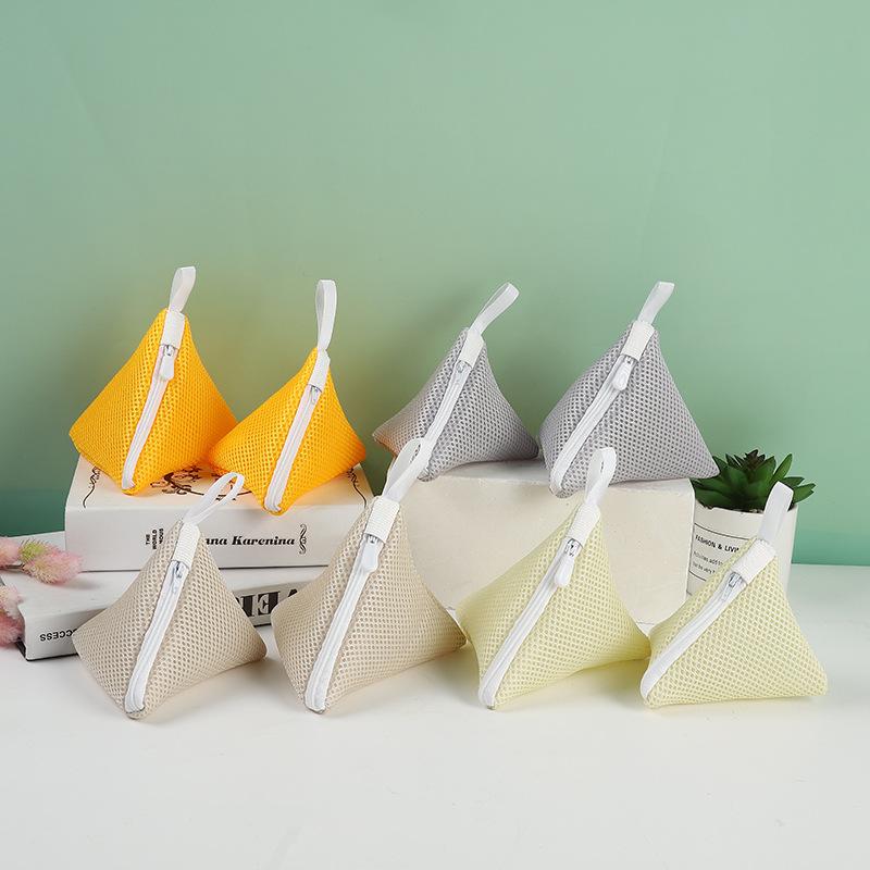 3PCS Multicolor Mini Mesh Laundry Bags Polyester Washing Bags for Washing Machine