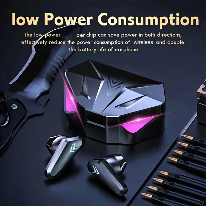 X15 Bluetooth-compatible Earphones, Wireless High-Quality Sound, Long Battery Life, In-Ear Universal Noise-Canceling Gaming Headset, ENC Noise Reduction