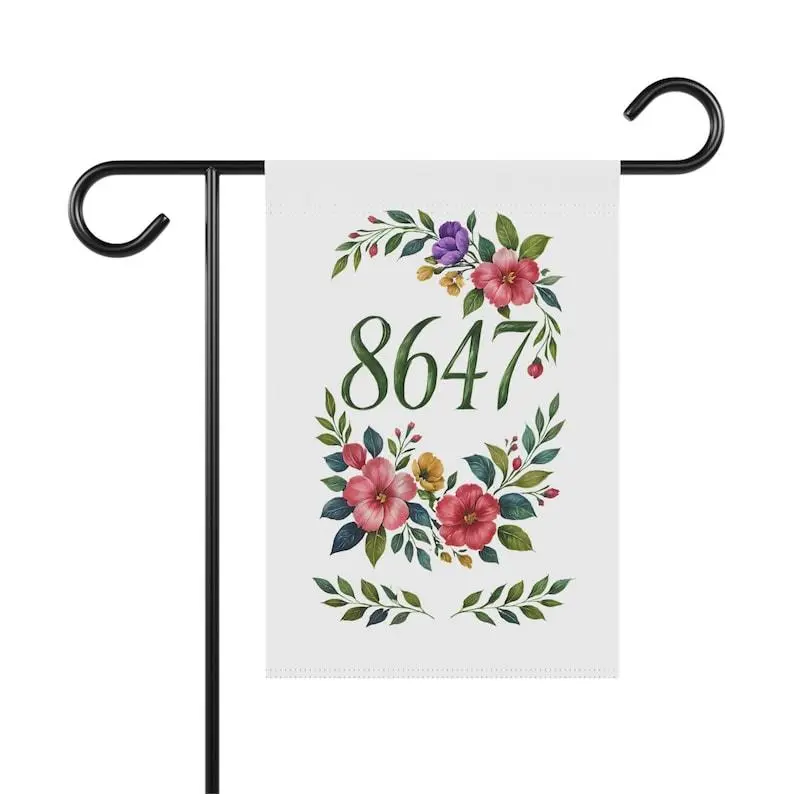 8647 Polyester Garden Flag for Outside - Feminist Design Anti-Trump Sign, Floral Spring Porch Decor, Customizable All Seasons Courtyard Gift, Double-Sided Crease-Resistant Fade-Resistant Easy-Remove Textile Decor