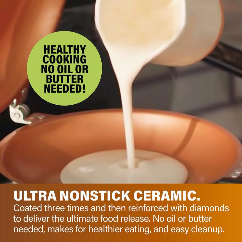 Double-Sided Non-Stick Pan - Perfect for making pancakes, egg rolls, and bacon.Ideal for kitchen and outdoor cooking, making it an excellent gift choice for Christmas and New Year