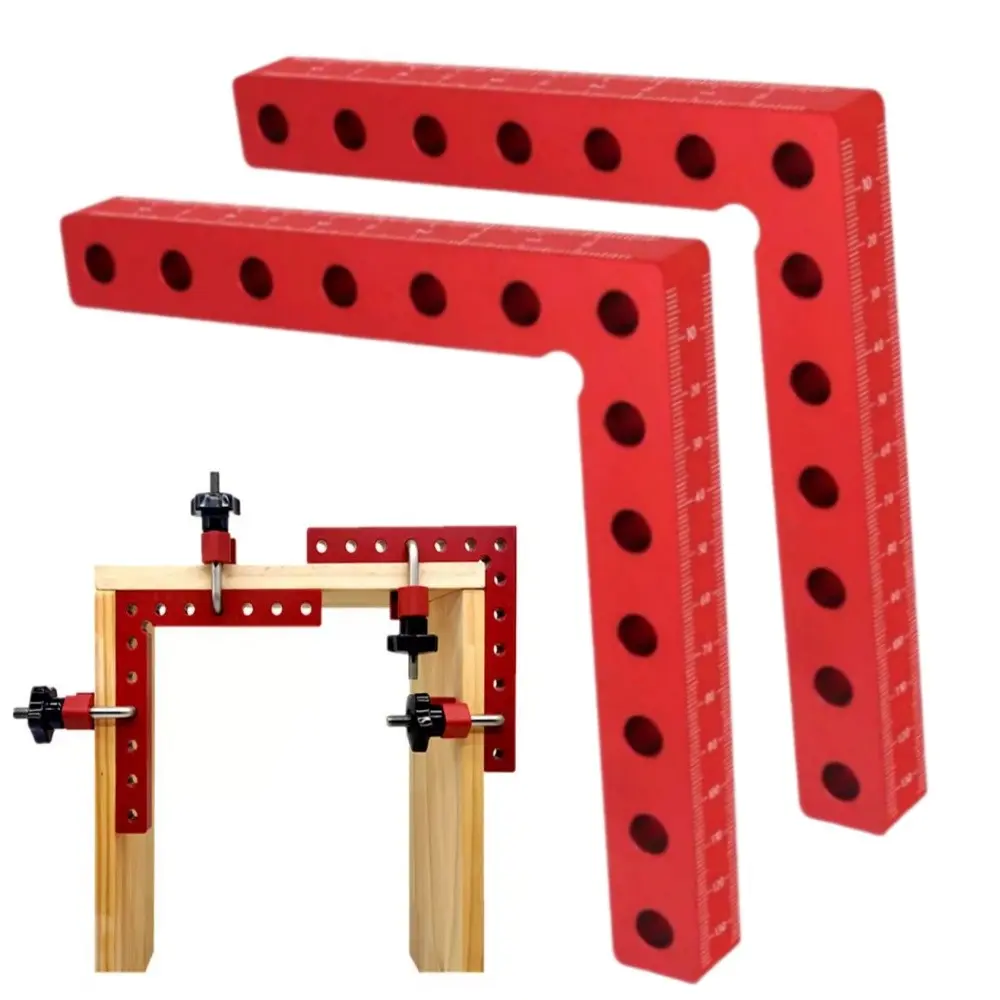 140mm woodworking positioning right angle clamp, woodworking 90 degree angle fixing clamp, aluminum alloy angle clamp tool, woodworking measuring tool, woodworking fixture