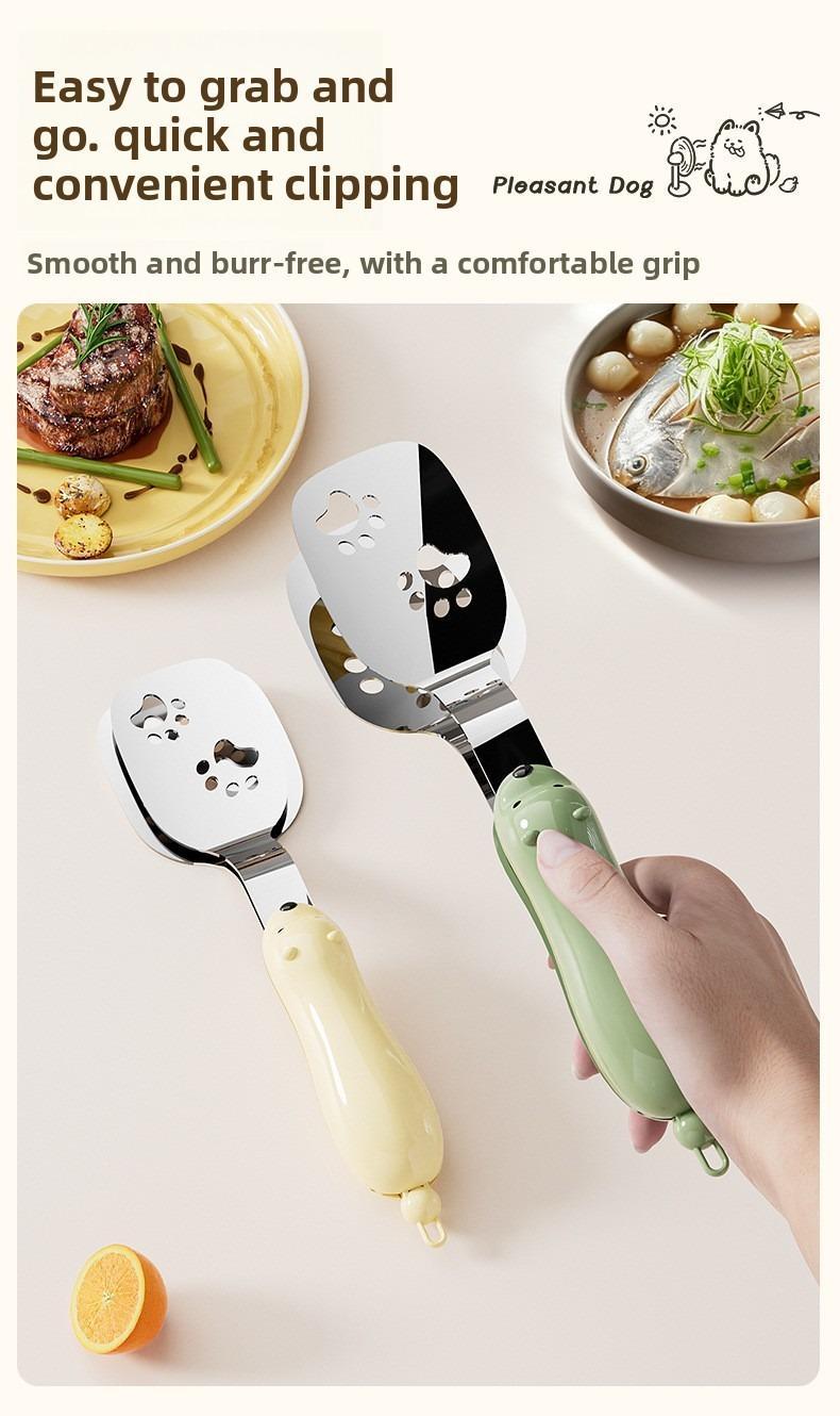 Stainless Steel Bear Pancake Griddle Clip Multifunctional Kitchen Tool for Frying Eggs, Fish, and Steaks