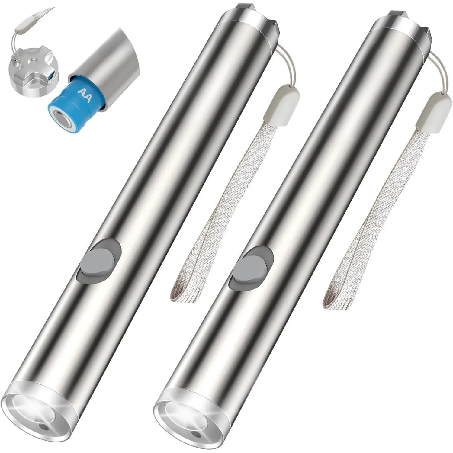 2 Dual-Mode Laser Pointers, AA Battery-Powered for Easy Portability, Ideal for Office-Classroom Presentations, Sports & Outdoor Indoor Recreation Tool