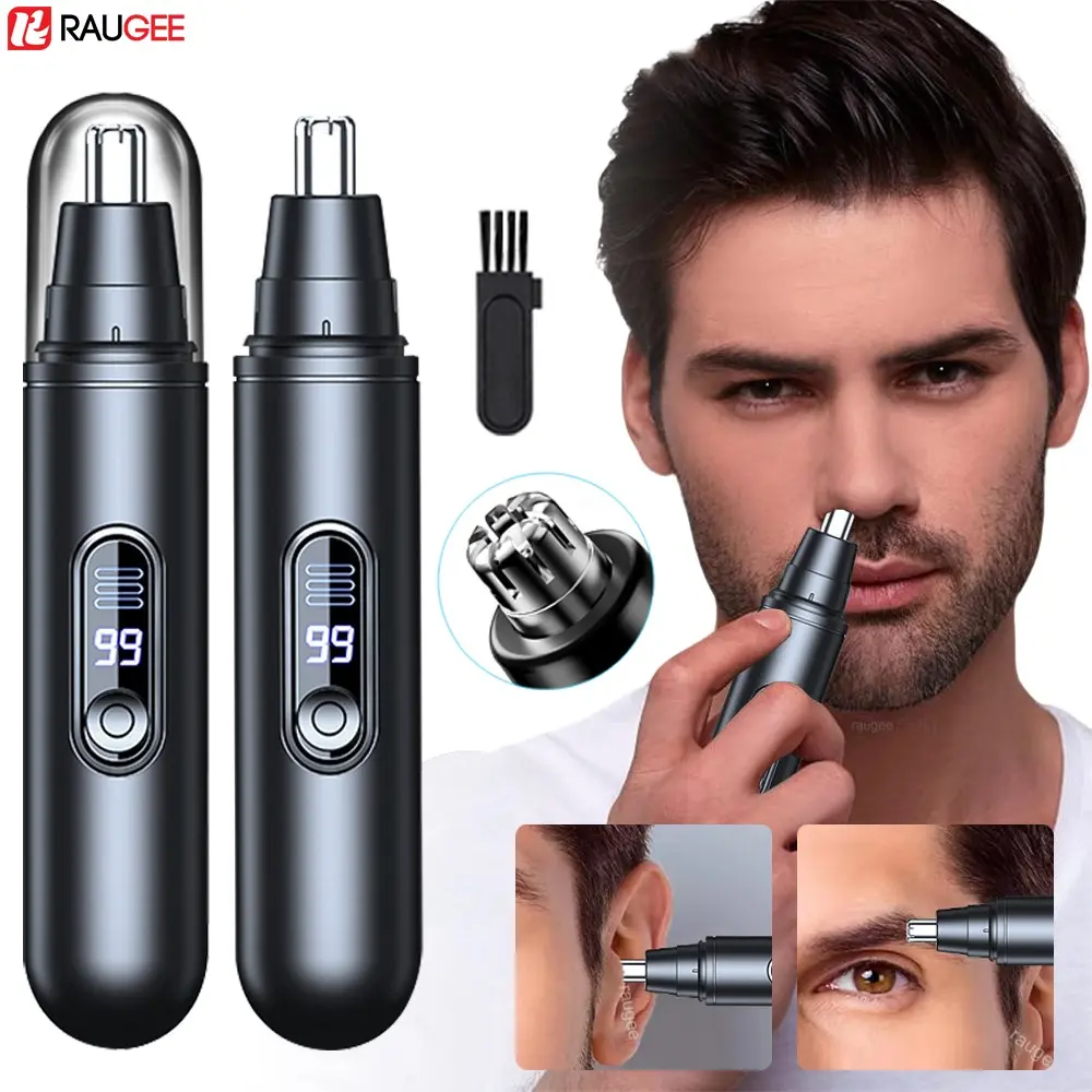 Nose Hair Trimmer for Men Electric Nose Hair Remover Portable Trimmer for Nose and Ears USB Rechargeable Mini Nose Hair Clipper Cordless Nose Trimmer