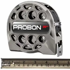25 Feet Stainless Steel Retractable Tape Measure, Waterproof Drop-Resistant, High-Definition Imperial Scale, Manual Locking Tape Measure