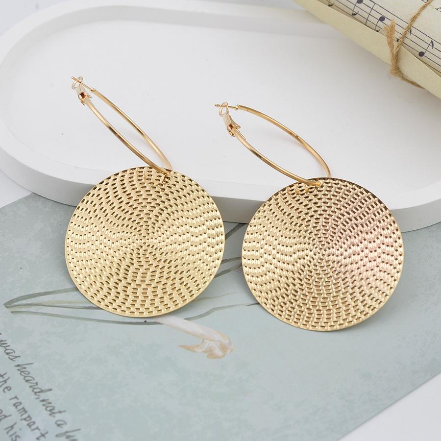 Fashionable Round Shaped Hoop Earrings, Circle Shape Earrings, Fashion Jewelry for Party, Daily Clothing Decor, Trendy All-match & Exquisite Jewelry for Birthday Gift