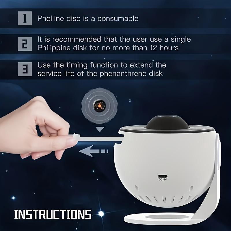 13 In 1 Galaxy Projector Novelty Light, Led Nebula Projector, 360° Rotatable Starry Sky Projector Ambient Light with 13 Film Disc, Night Decor Light for Bedroom, Living Room