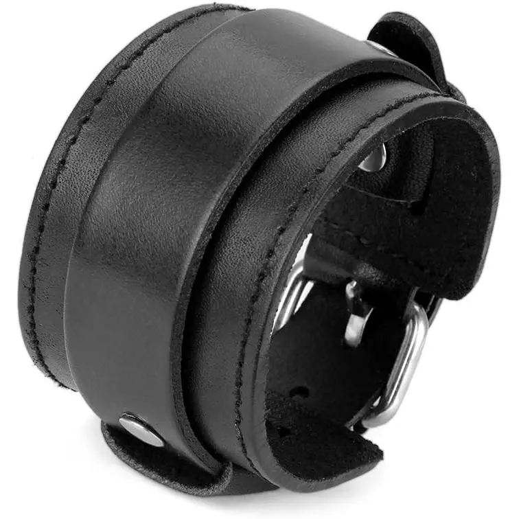 Punk Braided Faux Leather Cuff Bracelet Rock Gothic Viking Bangle Adjustable Wrap Bracelet for Men and WomenGift