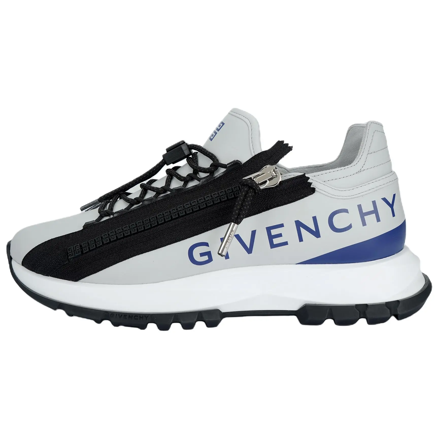 Givenchy Men's Gray Leather Low-Top Casual Trainer - Versatile, Comfortable Walking Footwear, Maison Mihara Verifiable with Global Authentication Credentials
