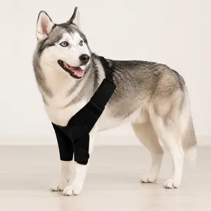 Dog Knee Brace - Adjustable Pet Hind Leg Support Wrap for Joint Protection, Small to Medium Dog Joint Guard Sleeve