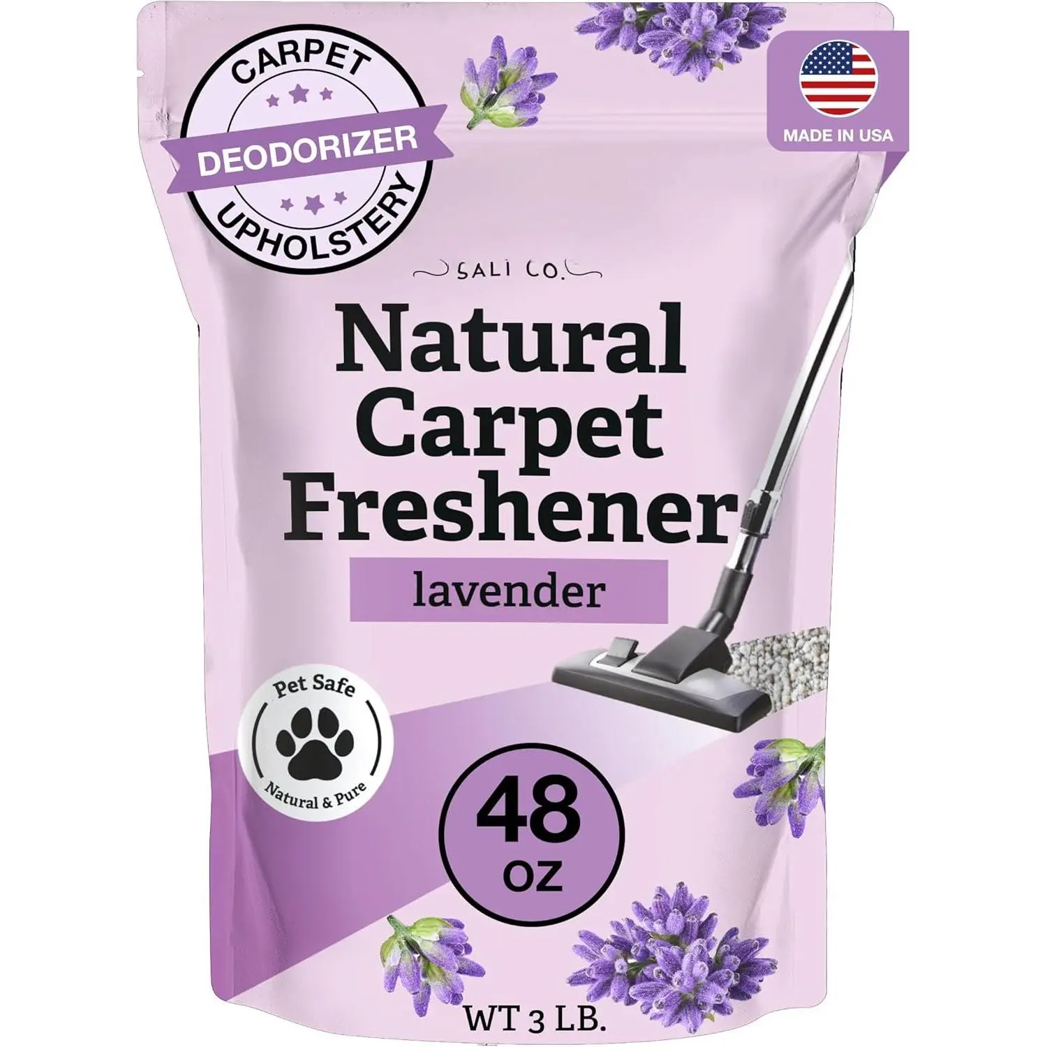 Carpet Deodorizer -   Lavender Carpet Freshener - Safe For Pets - Upholstery Deodorizer - Effective  Odor  For  Odor &   - 3 Lb