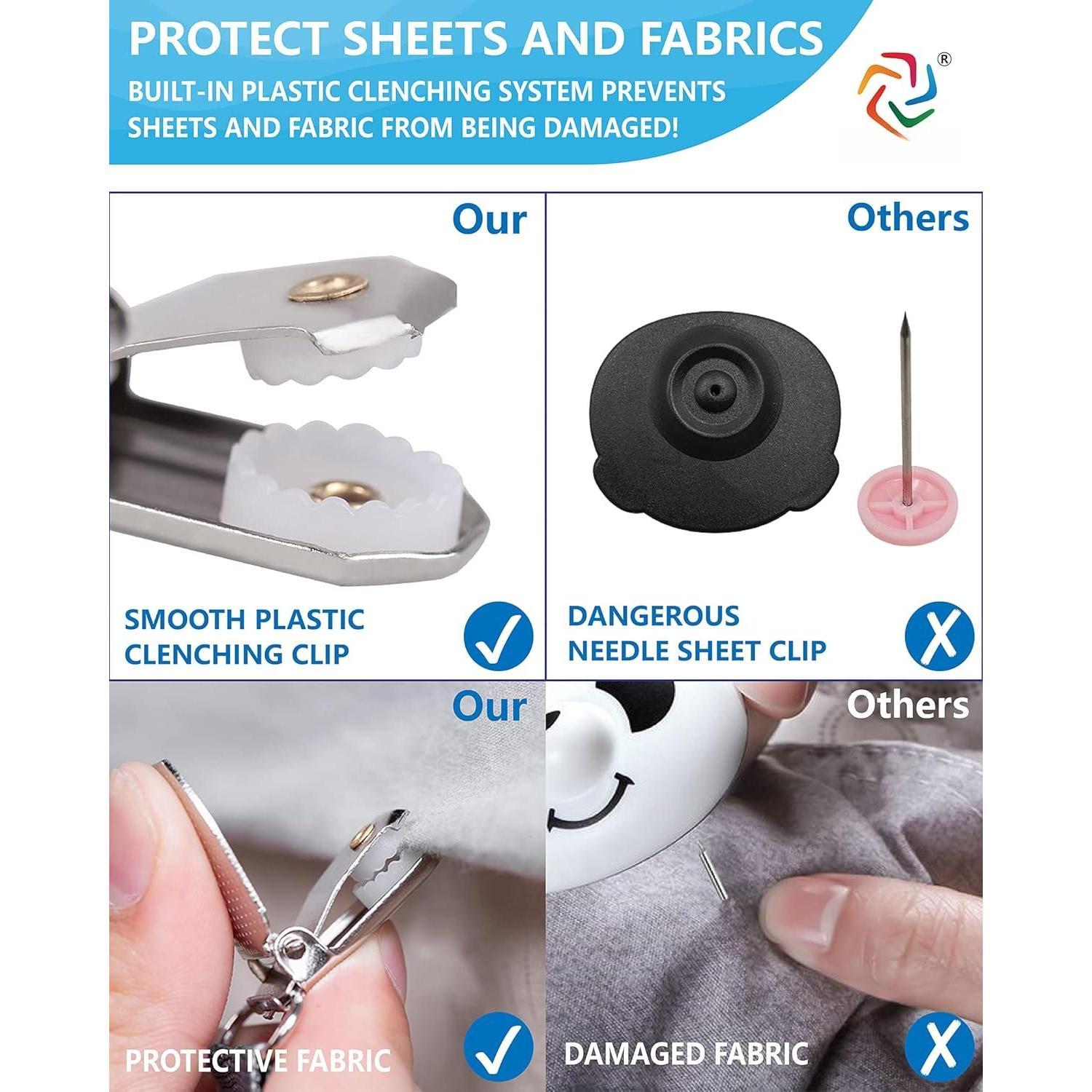 Bed Sheet Straps - Crisscross Fitted Sheet Clips and Sheet Holder Elastic Bands Bedsheet Fasten Suspenders Grippers, 2 count/Set Black