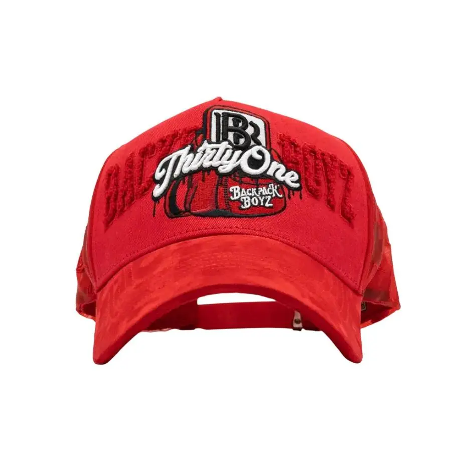 31 HATS X BACKBACK BOYZ LA MOCHILA RED SNAPBACK FULL SET!31LAMOCHILA RED