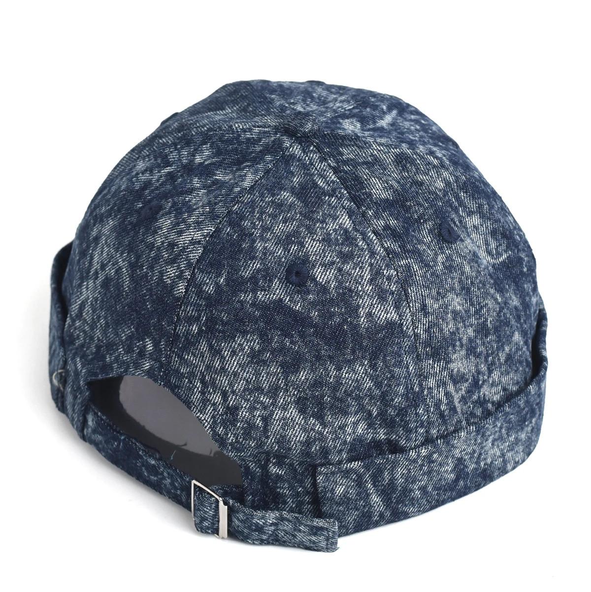 Washed Docker Beanie Brimless Cap Hat Without Visor Solid Color Retro Vintage Street Style Spring Autumn Outdoor Gorras