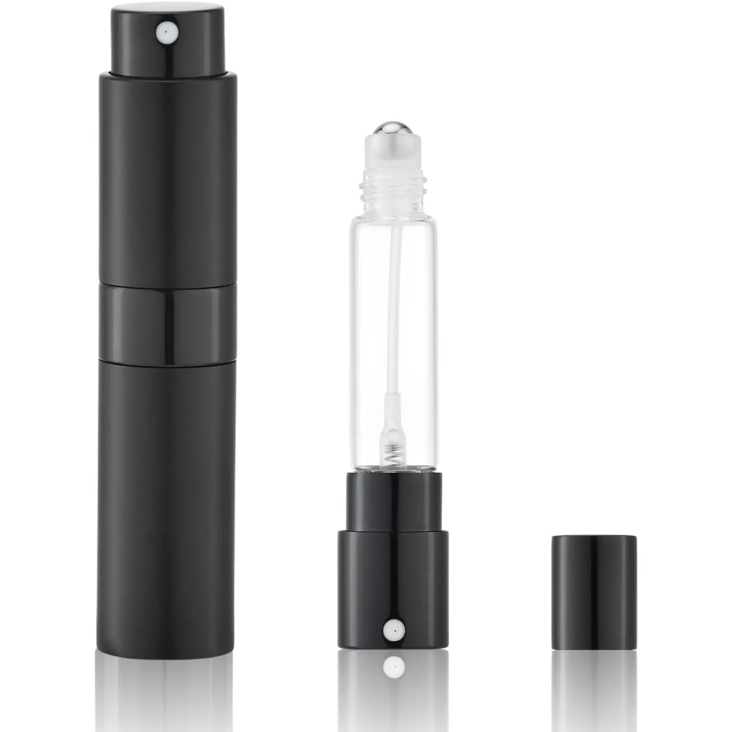 2-in-1 Refillable Perfume Atomizer, 6ml Cologne Spray Rollerball