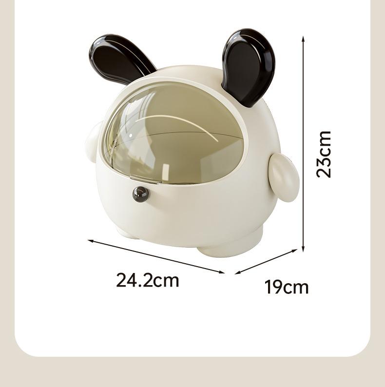 Cute Desktop Pet Christmas Candy Box Cartoon Decoration Dustproof Flip-Top Bedroom Hair Rope Jewelry Storage Box