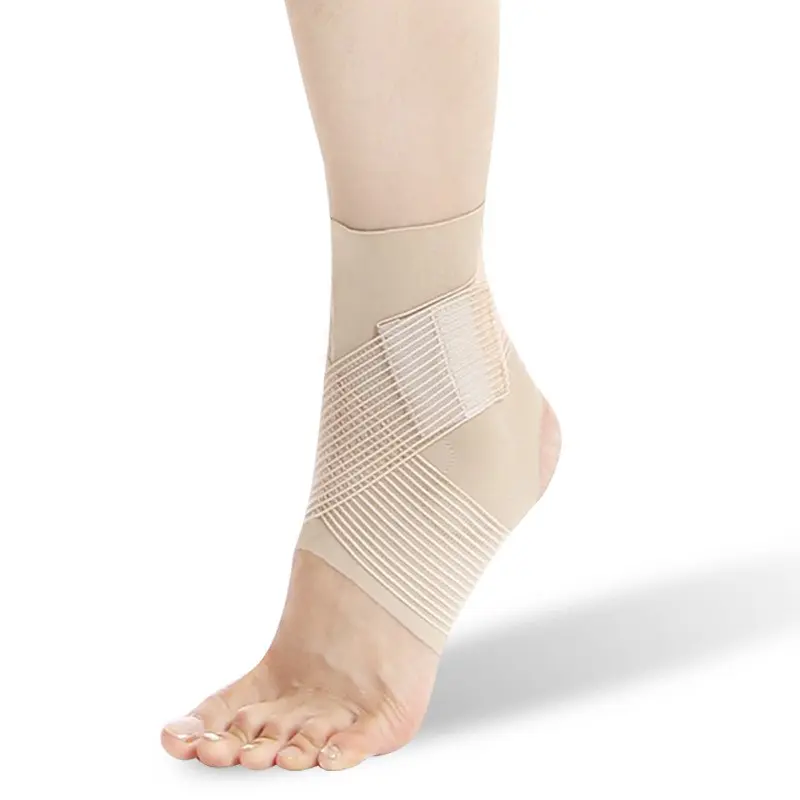 Adjustable Compression Ankle Brace, Stabilizer Support for Sprain, Sports Ankle Guard for Teens Running Volleyball