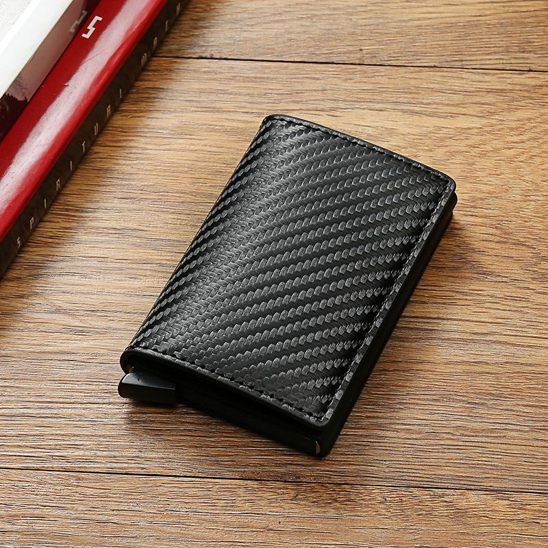 Men's Wallet | RFID Blocking Aluminum Card Holder |Suitable for Business and Daily Use | Ultra-Slim Fiber Design with Automatic Pop-Up Function