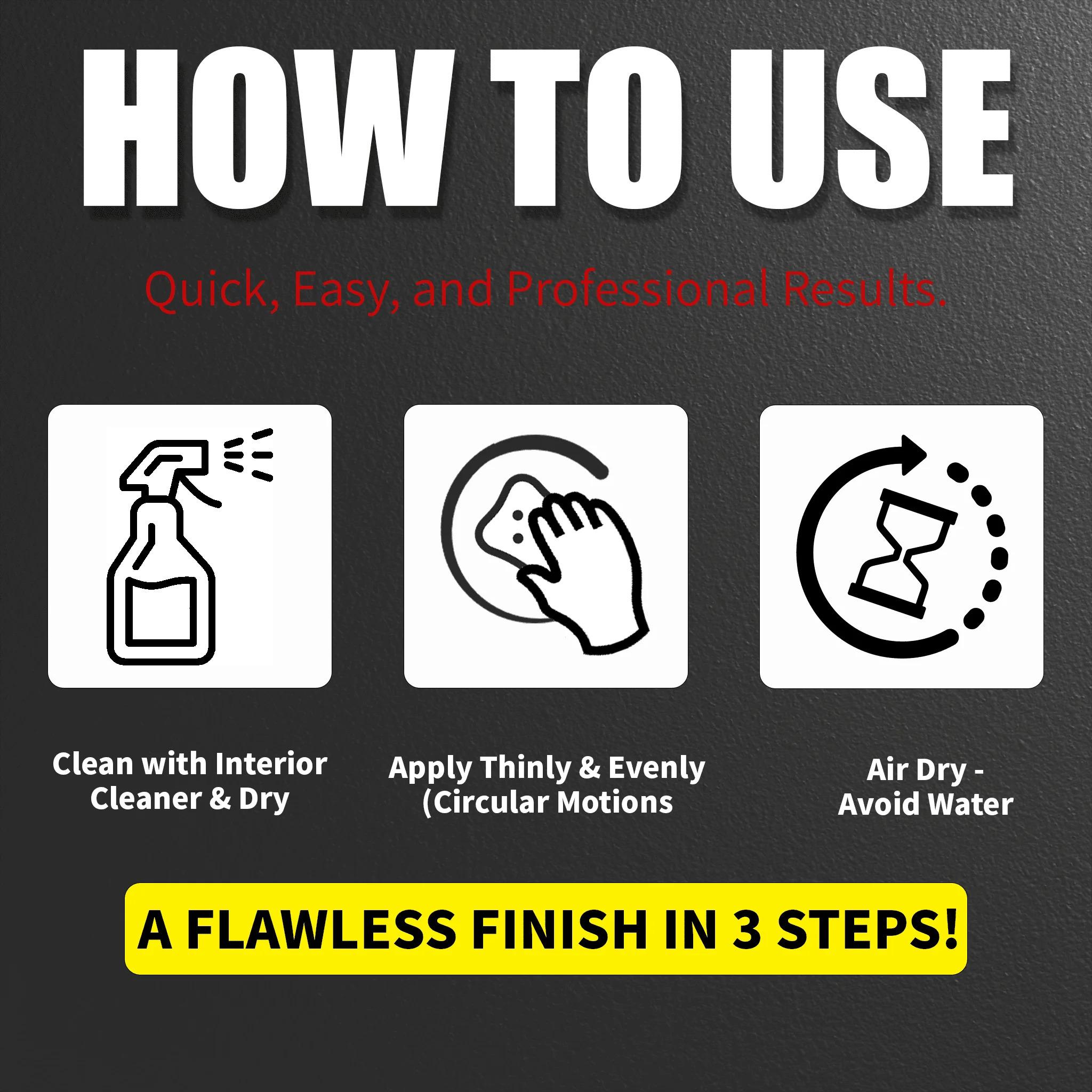 Premium Plastic Dashboard Polish UV Protection Anti-Aging Restores Shine Scratch Resistance Liquid Car Interior Protectant