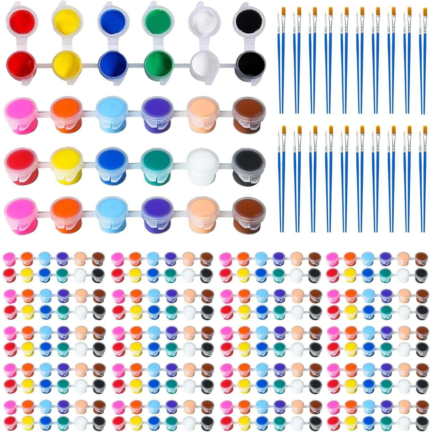 Mini Acrylic Paint Set for Kids, 30 Pack 12 Colors Washable Kids Paint kit, Perfect for Home Birthday Classroom Party Favors,Painting Canvas,Paper,Wood,Rock & Fabric (420)fidget toys