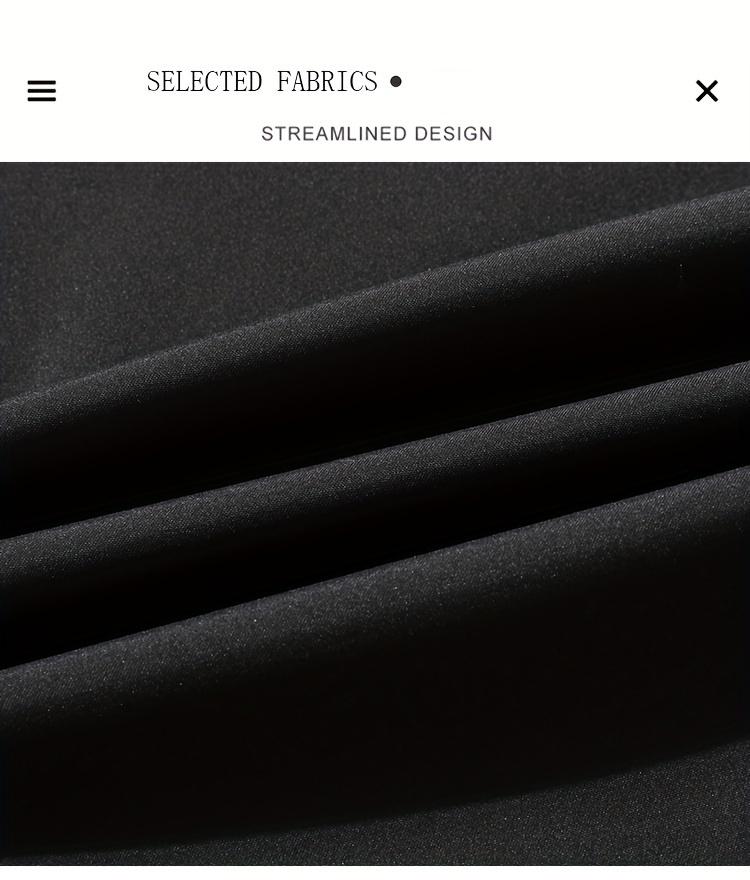 Solid Color Men's Long Sleeve Zip Up Windproof Hooded Sports Jacket For Spring Fall Outdoor, Hiking Running Cycling