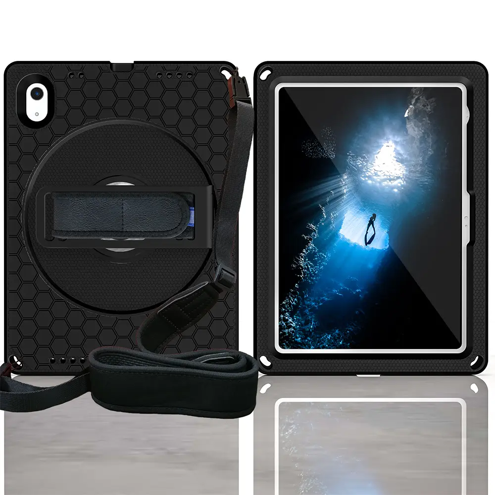 Case for iPad Pro 10.5 inch (2017) / iPad Air 3 Tablet, iPad Covers, 360° Rotating Stand, Drop-proof & Shock-resistant, with Handle/Shoulder Strap/Kickstand