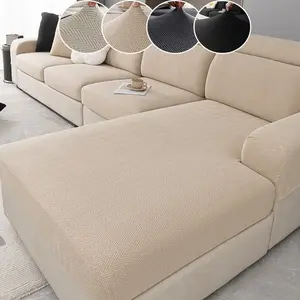 Elastic Sofa Cover, Stretchable Drawstring Sofa Protector, Universal Fit for L-Type and 1-4 Seater Sofas, All Seasons