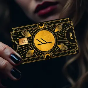 Two Exquisitely Designed Bank Card Stickers Feature a Matte Anti-fingerprint Surface and Adhesive Technology, Ensuring Precise Fit for Small Chip Credit and Debit Cards. Combining Privacy Protection with Artistic Flair, They Are Ideal as Business