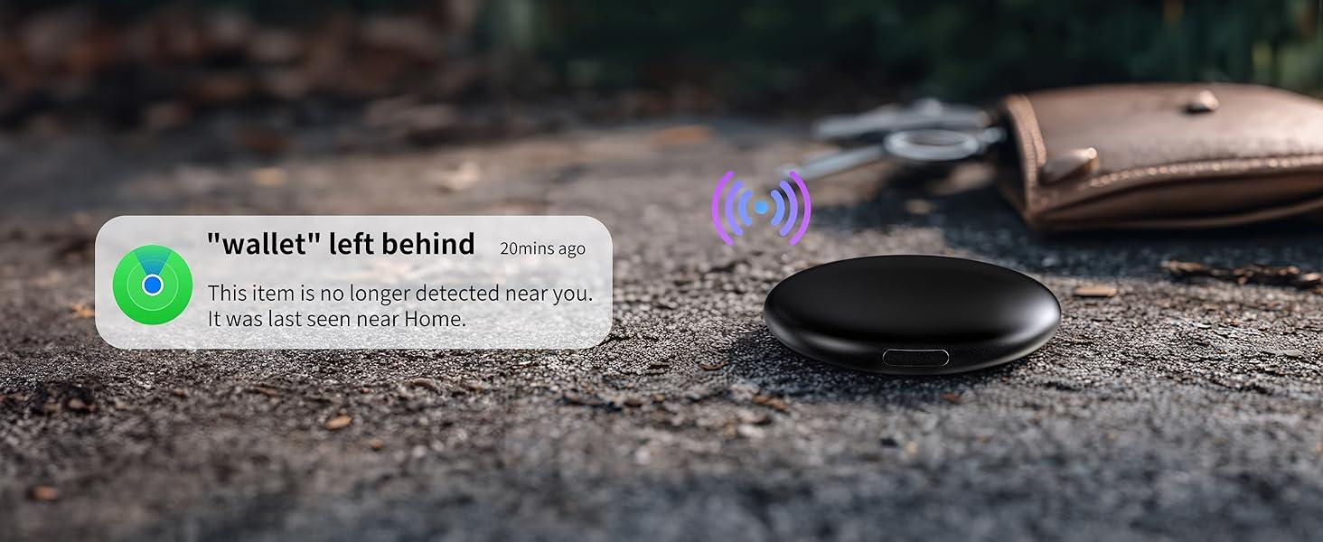 4-Pack Dual-System Air Tracker Tags, Ultra-Light Bluetooth Key Finder Locator Compatible with iOS & Android Find My Services, for Wallet, Luggage