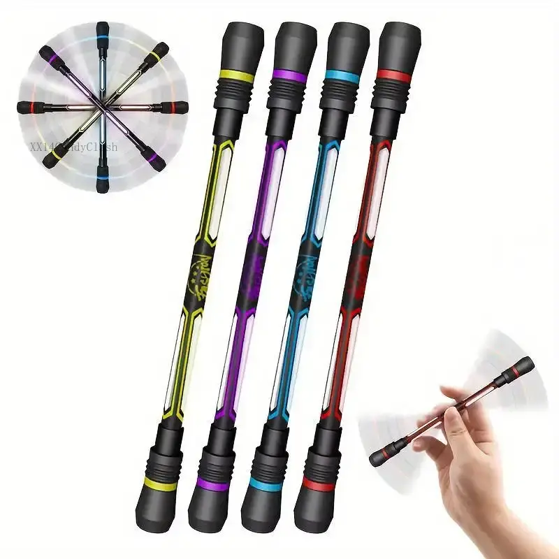 Fidget Spinner Pen, 4/12pcs Non-slip Grip Gel Ink Pen, Writing Pen for Adults and Students, Office Stationery & SuppliesXX14CandyClash