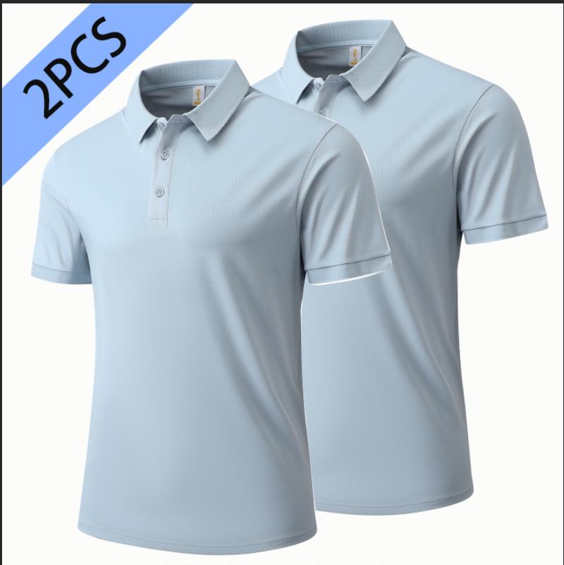 2PCS 2026 New 8688 Short Sleeve Polo Shirt 180g Group 180g Top