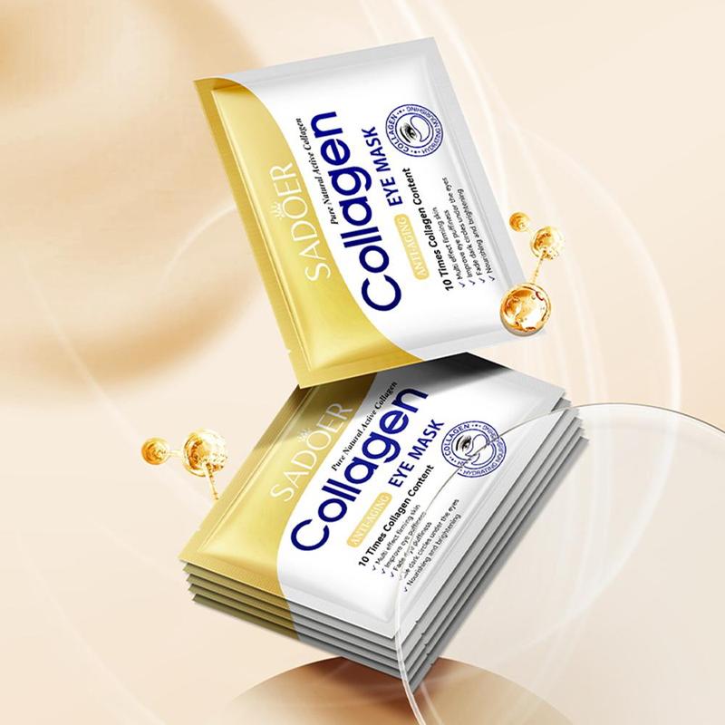 10 Pcs Crystal Collagen Eye Mask: Firm, Moisturize & Eliminate Dark Circles & Lines 10 Pcs Crystal Collagen Eye Mask: Firm, Moisturize & Eliminate Dark Circles & Lines