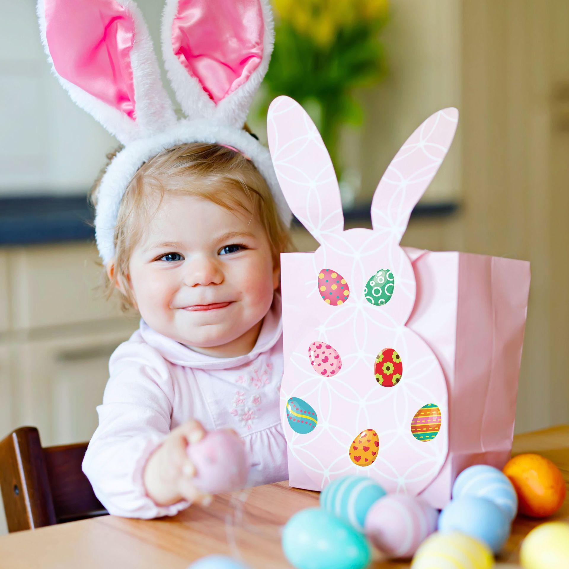 New cartoon Easter egg envelope seal stickers, gift stickers, party cake heart decoration stickers