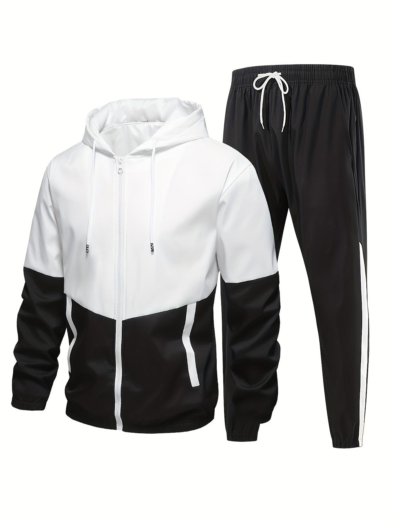 Men's windproof sports suit, jacket and pants, fitness wear, sports set