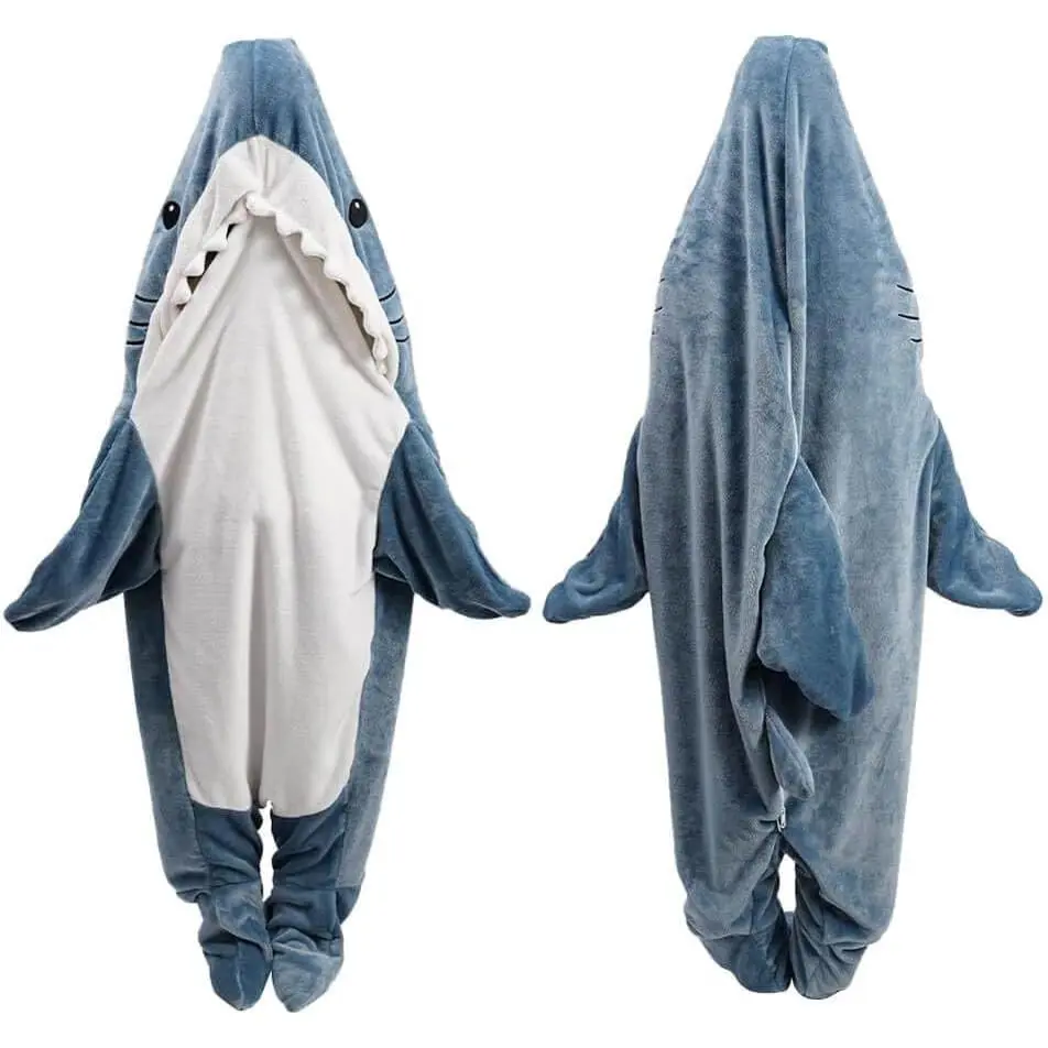Blanket Hoodie Onesie for Adult & , Wearable  Sleeping Bag, Soft Cozy Onesie Costume