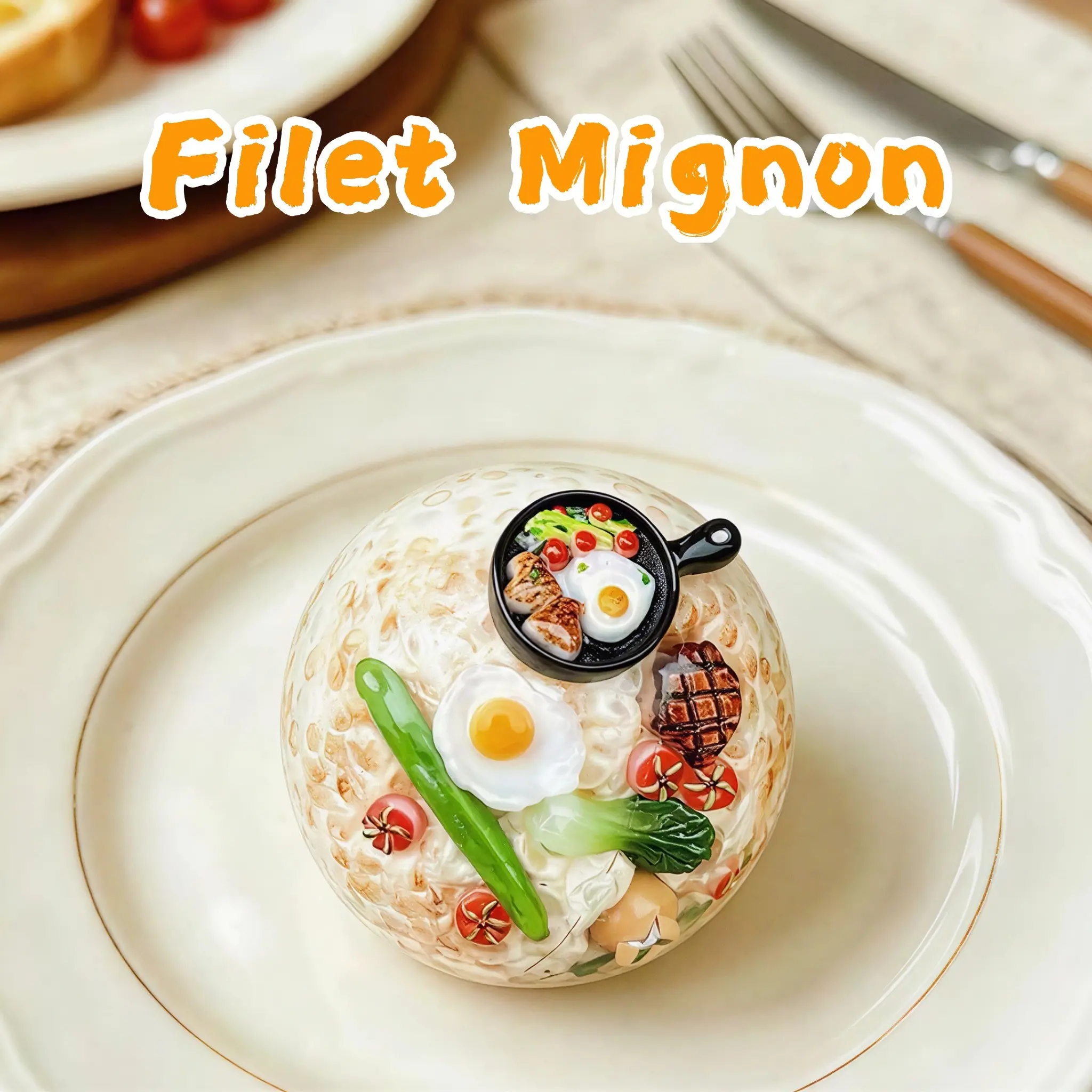 Handmade Filet Mignon Steak Stress Ball, Luxury Stress Relief Toy, Squishy ASMR Fidget Toy, Aesthetic Fun Gift, Stress Relievers, Perfect for Yourself and Loved Ones